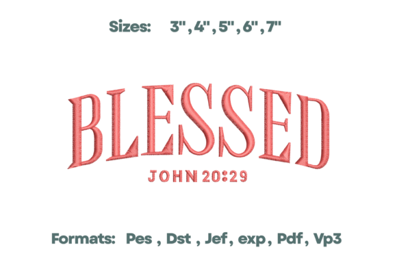 Blessed John 20 29 Bible Embroidery Review