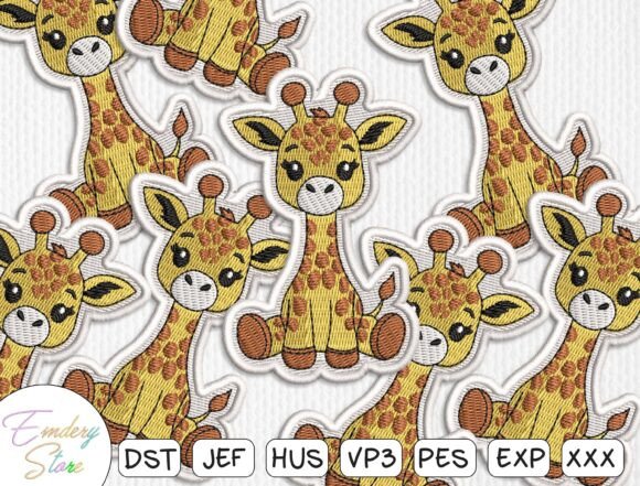 Cute Baby Giraffe Patch Embroidery File Review