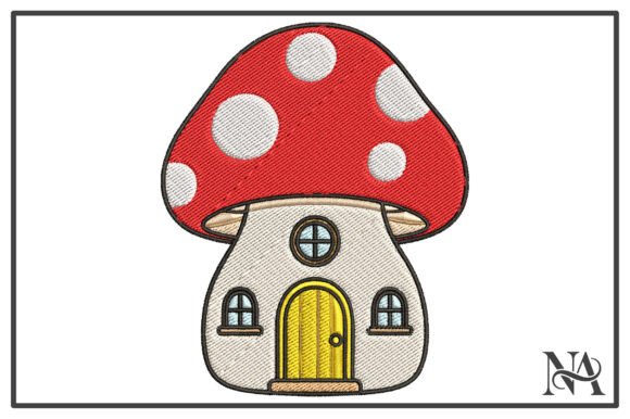 Cute Mushroom Fairy House Embroidery Review