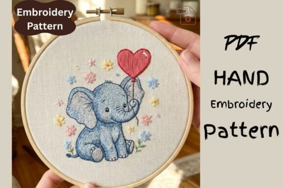 Elephant Embroidery Pattern, Heart Ballo Review