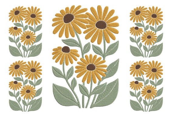 Embroidery Daisy Flowers Design Review