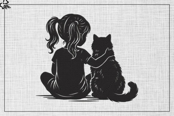 Girl with Cat Embroidery: A Craft Fair Review