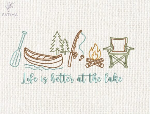 Life is Better at the Lake Embroidery Review