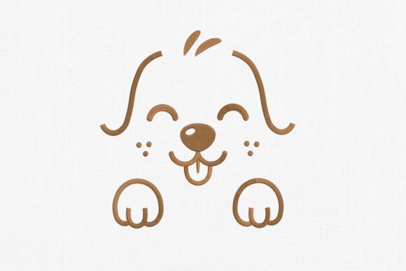 Minimal Puppy Face Embroidery Design Review
