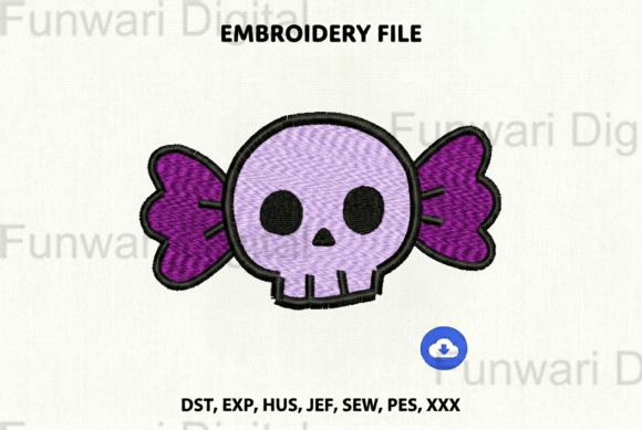 Pastel Goth Skull Candy Embroidery Review