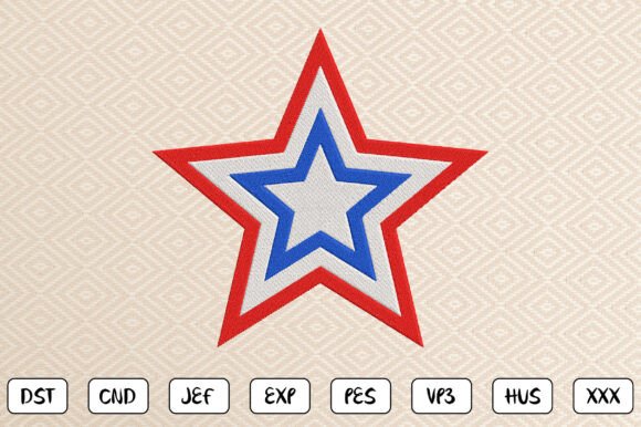 Patriotic Star Embroidery Design Review