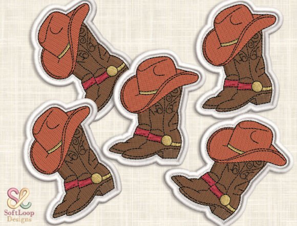 Review: WESTERN BOOT HAT Patch Embroidery File