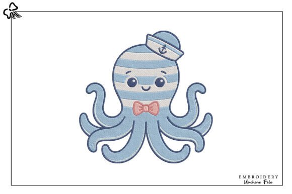 Sailor Octopus Embroidery Design Review