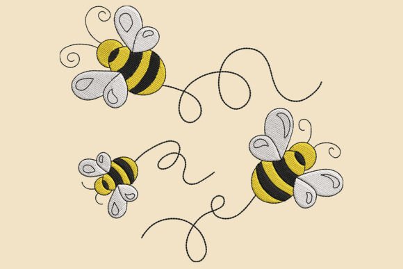 Triple Bee Embroidery Design: A Craft Fair Review